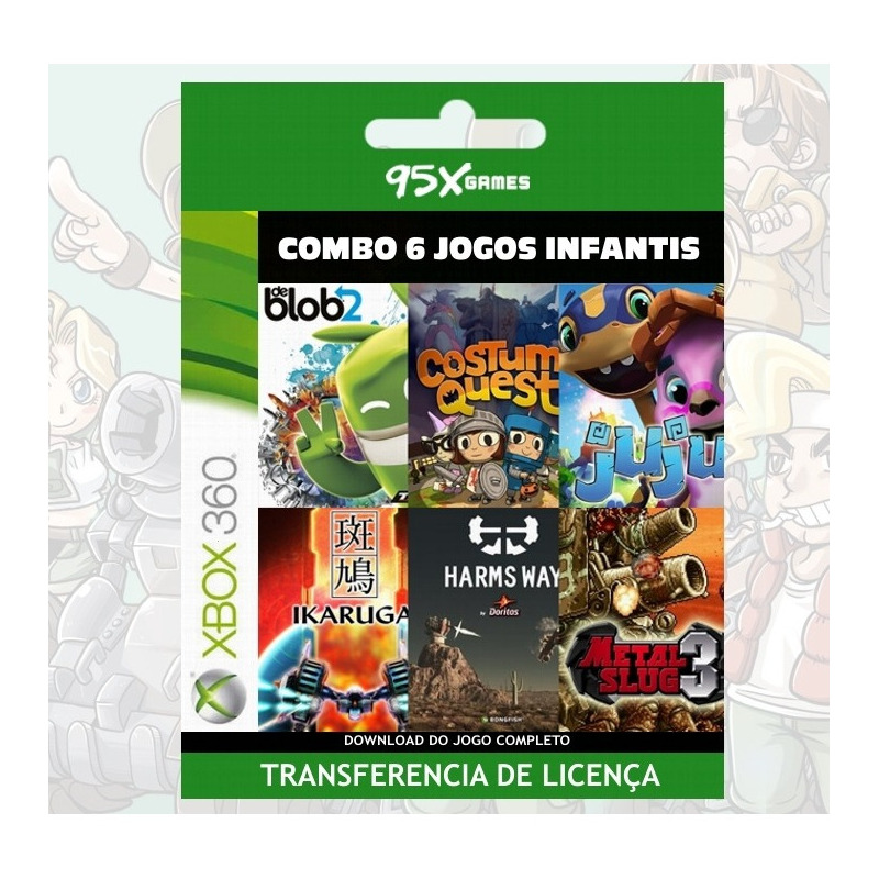 Combo 20 Jogos Infantis – Midia Digital Xbox 360 - 95xGames