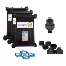 Kit Aquecedor Solar Piscina 8,5m²/ 12000 L 10 X 3m+válvula