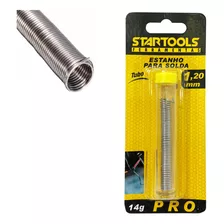 Tubo De Ferro De Solda Profissional Estanho Em Fio 14g 1,2mm