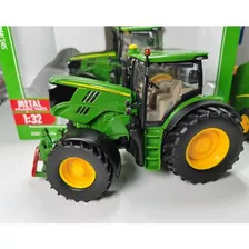 Miniatura Trator Agrícola John Deere 6210r - Escala 1/32