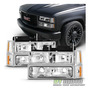 Chevy/gmc 88-93 C/k 1500 2500 3500 Clear Led Bumper + Co Jjd