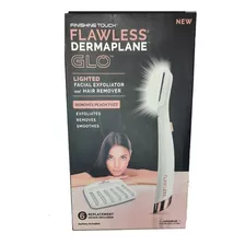 Exfoliante Y Depilador Facial Dermaplane Glo, Color Blanco