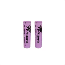 Kit Com 2 Baterias Recarregáveis 18650 3.7v 4.2v 8800mah