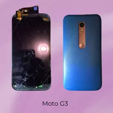 Celular Moto G3 Azul. Quebrado. Somente Usar Peças.