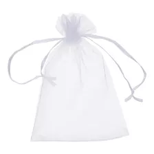 Bolsas De Regalos Pequeños, Mxeeb-006, 10 Pzas, Tela, Blanco