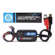 Conversor De Fio Rca Remoto Slim Jfa 12v Radio Mp3 Modulo