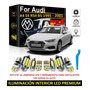 Faros Deportivos Audi A4 Con Lupa Y Leds Fondo Negro