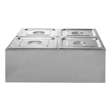 Buffet Refrigerado 4 Cubas 1/2 65mm C/ Placa Gel Zpbfr04 N/a