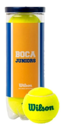 Tubo Pelotas De Tenis Wilson Boca Juniors X 3 Unidades