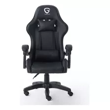 Sillas De Escritorio Pc Gamer Ergonomica The Game House Color Negro