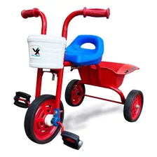 - Triciclo Infantil A Pedal Caño Vxplay Ruedas Metal Y Goma