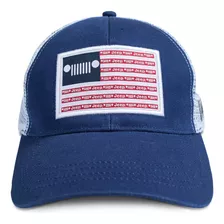 Jeep Stars & Stripes Hat Gorra Béisbol Cierre Ajustable Azul