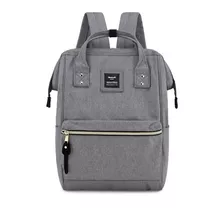 Mochila Urbana Himawari 9001 Color Gris Diseño Liso 19l