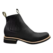 Bota Botín Vaqueras Piel Res Para Hombre Rodeo Bamar