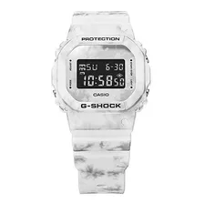 Reloj Casio Hombre G-shock Dw-5600gc-7dr /relojería Violeta Color De La Correa Blanco Color Del Bisel Blanco Color Del Fondo Gris