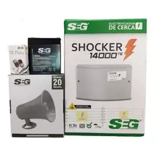 Kit Cerca Electrica Energizador Shocker Pila Control Sirena