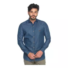 Camisa Social Masculina Teodoro Tradicional Algodão Casual