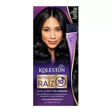 Kit Tinte Wella Professionals Koleston Retoque De Raíz 10 Tono 20 Negro Azulado