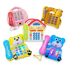 Telefone Musical Infantil Animal Ursinho Brinquedo Educativo