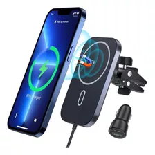 Cargador Magnético Inalámbrico De Coche Para iPhone 14/13-36