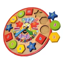Brinquedo Relogio Pedagogico Infantil + 3anos - Inmetro