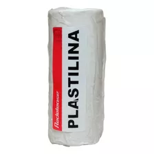 Crie Com Massa Modelar Plastilina Branca 500g 