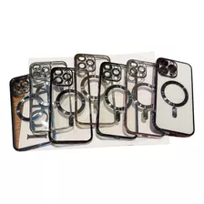 Funda Magnetica De Goma Para iPhone 14 + Mica Case Protector