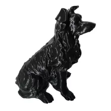 Estátua Cão Border Collie Decorativa Linda-estatueta Pet