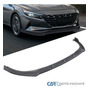 Fit 21-22 Hyundai Elantra Matte Black Front Bumper Lip S Ttx