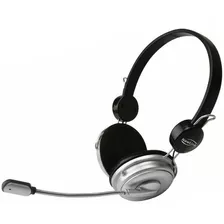 Fone De Ouvido Headset Super Bass Hs101 Newlink Cor Cinza