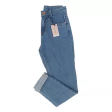 Calça Jeans Mom Cintura Alta Linda Super Luxo Têndencia 