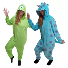 Pijama Monstros Sa Macacão Kigurumi Adulto Infantil + Brinde