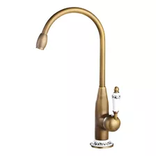 Torneira Cozinha Luxo Bronze Porcelana Quente E Fria