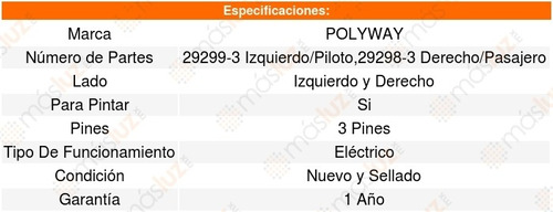 Set 2 Espejos Polyway Saturn Vue 02_07 Foto 4