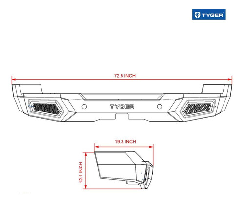 Tg-bp9t80698 Kit De Parachoques Trasero Compatible Con Toyot Foto 6