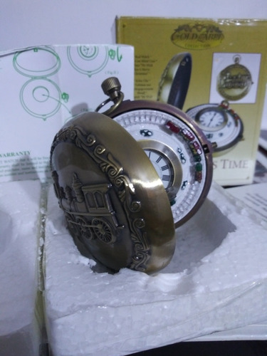 Reloj Gold Abel Coleccion De Al Darle Cuerda Gira Tren 8cm D