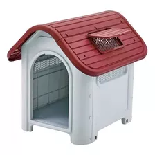 Casa Para Perro Pequeño De Plástico Térmica Roja.