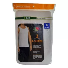 Fruit Of The Loom Camiseta Blanca Caballero 3 Pack Mod 2501m