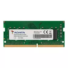 Memoria Note Sodimm Adata 8gb Ddr4 3200mhz Ad4s32008g22-sgn