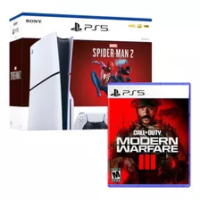 Consola Ps5 Slim Bundle Spiderman 2 + Cod Modern Warfare Iii