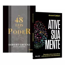 Kit 2livros, As 48 Leis Do Poder + Ative Sua Mente, Descubra Como A Neurociência Pode Alavancar O Seu Crescimento, Clássico Sobre Multiplicar Riqueza E Solucionar Problemas Financeiros,ed. Atualizada