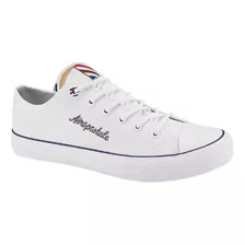 Tenis De Lona Blanco Aeropostale Hombre Plimsoll Original