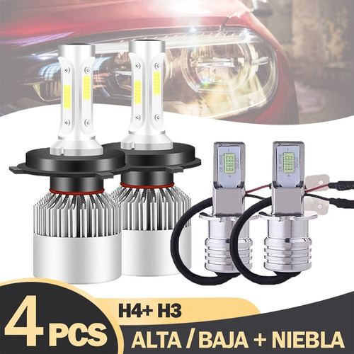 Kit De Faros Led H13 De Alta Y Baja Intensidad, Blanco 6000k