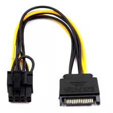 Cabo Adaptador Energia Sata X 6+8 Pinos Placa Video Molex