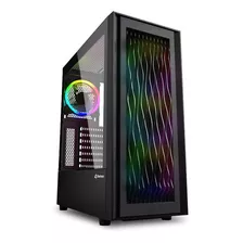 Gabinete Gamer Atx Sharkoon Rgb Wave 4 Ventiladores + Vidrio