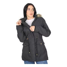 Campera Mujer Safari Parka Gabardina. Capucha Desmontable!