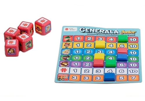 Generala Junior Tira Los Dados Y Gana Juego De Mesa Top Toys