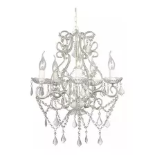 Lustre Pendente Branco 5 Braços Frete Grátis Cambuí