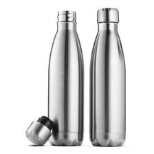 2 Botellas De Agua De Acero Inoxidable Doble Pared