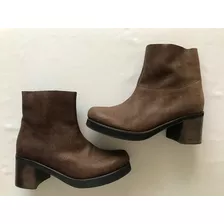 Mishka. Divinas Botas Cuero Marron. Talle 40 #vc24